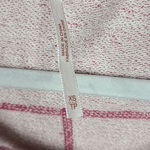 Free People Lacey Love Cutout Top French Terry Soft Berry Stripe Pullover - Picture 11 of 15